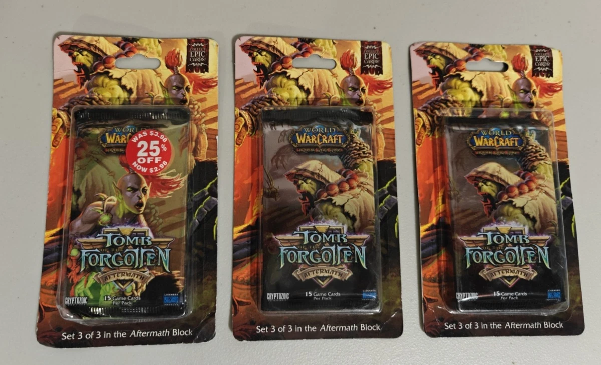 World of Warcraft TCG Sealed Collectible Card Game Packs for sale
