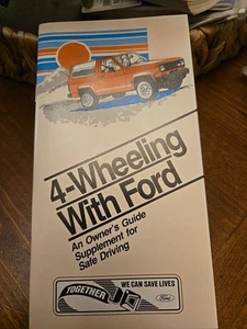 1986 FORD BRONCO 4WD OFF ROAD OWNERS MANUAL GUIDE 4 WHEELING F150 OEM - Picture 1 of 2