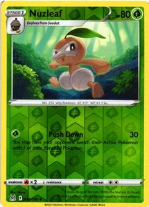 Nuzleaf Uncommon SWSH11: Lost Origin 012/196 LP - Picture 1 of 2