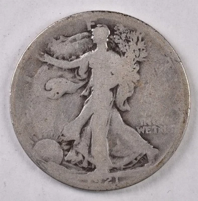 1921 Walking Liberty Silver Half Dollar  - Image 1 of 2