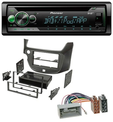 Pioneer USB MP3 DAB AUX CD Autoradio für Honda Jazz (ab 2009) dunkelgrau - Bild 1 von 4