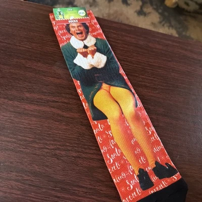 Calcetines Elf OSFA Navidad Película Temática Calcetines Will Farrel Foto 1 de 4