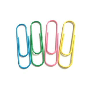 40 Pcs Multicolor Paper Clips Metal Multicolored Giant Paperclips Holder - Picture 1 of 12