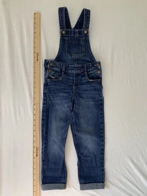 Old Navy Toddler Overalls, Kids Unisex Denim Overalls 5T Blue/ Buttons - Изображение 1 из 4