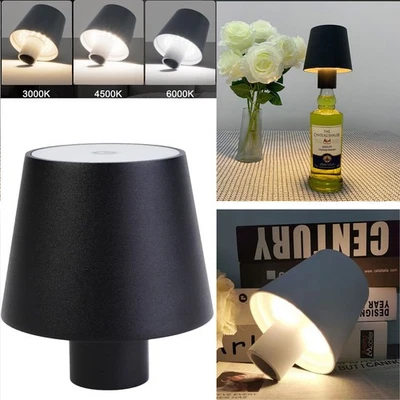 Dimmbar LED Flaschenaufsatz Tischlampe Flaschen-Leuchte Deko-Licht Flaschenlampe - Bild 1 von 4