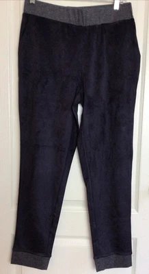 logo by lori goldstein Blackberry faux suede pull on banded Ankle pants 10 - Image 1 of 4