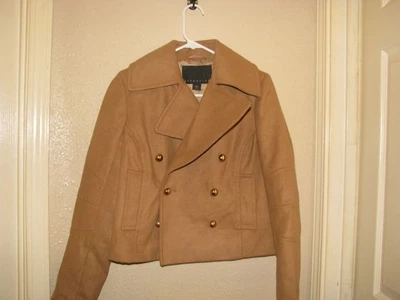 ATTENTION Bomber Jacket Tan size Small Poly/viscose/spandex - Image 1 of 3