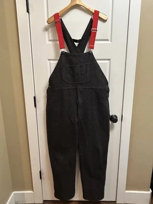Mono con tirantes ajustable de lana pesado Woolrich Malone vintage talla L B46 EE. UU. Foto 1 de 4