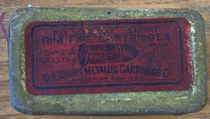 UMC Union Metallic Cartridge 22 CAL. SHORT Used Ammo Box Vintage Two Piece Box - Picture 1 of 9