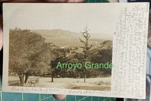 ARROYO GRANDE 1907, condado de SLO, California vista panorámica RPPC a Guadalupe, Cal. - Imagen 1 de 4