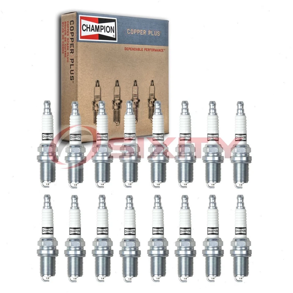 Bujías Champion Copper Plus 16 piezas para Mercedes-Benz ML55 AMG dm 2000-2003 Foto 1 de 4