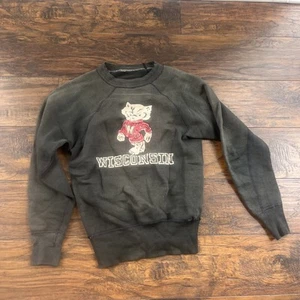 Vintage Champion Running Man? Wisconsin Badgers 40er 50s Sweatshirt Madison - Bild 1 von 18