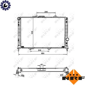 RADIATOR ENGINE COOLING 58254 FOR LANCIA 182B7/185A8.000 2.0L 839A5.000 2.4L - Picture 1 of 6