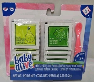 Baby Alive Powdered Doll Food - 8 Packs includes Spoon for Interactive dolls - Picture 1 of 13