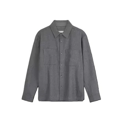Calvin Klein Men's Wool Blend Relaxed Shirt Jacket - Grey -Size Medium - Image 1 of 4
