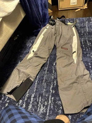 Pantalones de nieve Spyder forrados para hombre grandes gris oscuro esquí snowboard invierno deporte activo Foto 1 de 4