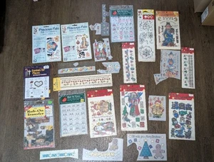 Rub On Transfers Lot Christmas Thanksgiving & More Mix Of New & Used Vintage  - Picture 1 of 7