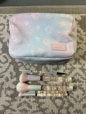 Hello Kitty впечатления косметики сумка и щетки - новый никогда не использовался - Изображение 1 из 2