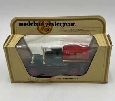 Matchbox Models of Yesteryear Y-3 1912 Ford Model T 2603 BP Tanker Truck NEW - Image 1 of 4