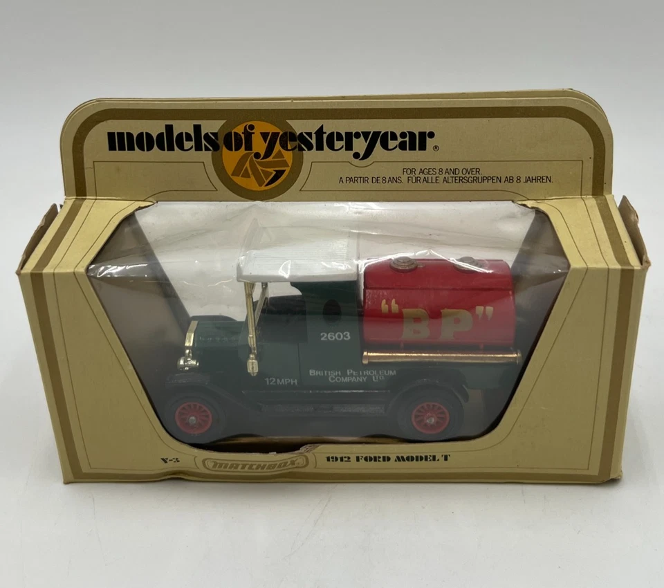 Matchbox Models of Yesteryear Y-3 1912 Ford Model T 2603 BP Tanker Truck NEW - Image 1 of 4