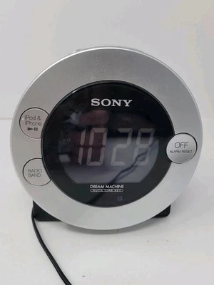 Sony Dream Machine Auto Time Set Dual Alarm Clock iPod iPhone Radio ICF-C7iP - Image 1 of 4