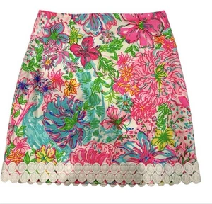 Lilly Pulitzer Tropical Paradise Found Multi Color Izzy Skirt Size 2 cruise wear - Picture 1 of 9