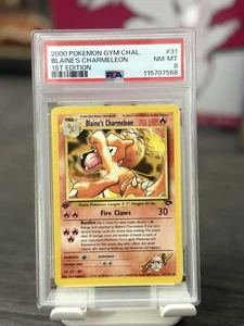 Blaine's Charmeleon 1st Edition PSA 8 Mint #31/132 Gym Challenge 2000 - Picture 1 of 1