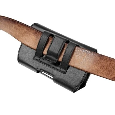 Funda de cuero universal para teléfono celular billetera clip para cinturón Foto 1 de 4