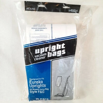 SEARS Eureka Upright Vacuum Cleaner Bag F & G 2045054 15 Bags  - Image 1 of 3