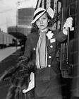 8 x 10 imprimé Marlene Dietrich Los Angeles Railway Candid 1936 invisible #LAA