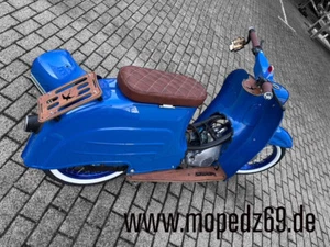 Sitzbank kurz / Tuning für Simson Schwalbe KR51 - braun - DAS ORIGINAL - Bild 1 von 5