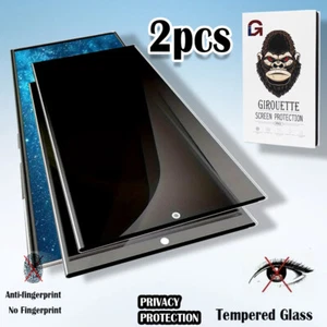 2Pcs Privacy Tempered Glass Outer Screen For Samsung Galaxy S22/S22+/S22Ultra - Picture 1 of 11