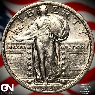 1924 P Standing Liberty Quarter Y1332 - Image 1 of 2