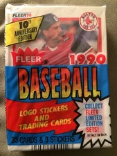 1990 Fleer Baseball Card Cello Pack Rick Cerone (Top) Rolando Roomes (Back)