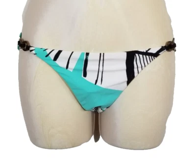 Parte inferior de natación geométrica de bikini hipster con cuerda Copacabana talla 2 Trina Turk para mujer Foto 1 de 4