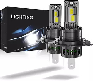 2Pack H4 9003 HB2 Light Bulbs,30000Lm White Bright 6000K, 1:1 Size Replacement F - Picture 1 of 7