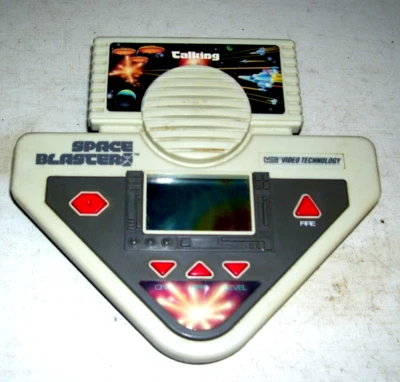 Vintage Space Blasters VTech Video Technology Talking Electronic Hand Held Game - Image 1 of 4