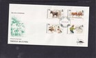 Tristan da Cunha 1994 Island Livestock ducks geese donkey First Day Cover FDC