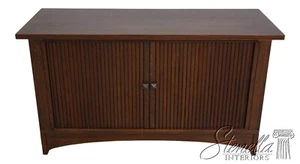 67850: STICKLEY Mission Oak Arts & Crafts Tambour Door TV Cabinet - Picture 1 of 18
