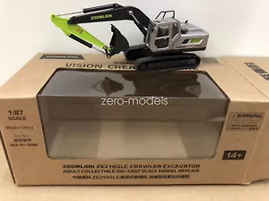 1/87 Scale ZOOMLION ZE210GLC Crawler Excavator Diecast Car Toy Gift Collection - Picture 1 of 5