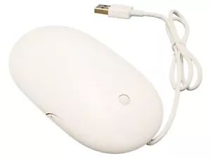 π₯ Apple Mighty Mouse MB112LL/B Optical Wired Mouse A1152 White β‘ Fast Shipping! - Picture 1 of 7
