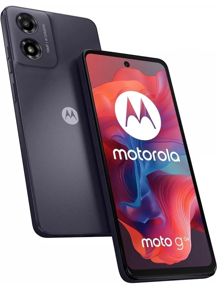 SMARTPHONE MOTOROLA MOTO G04 8+128GB 6.56" BLACK NERO GARANZIA 24 MESI - Immagine 1 di 1