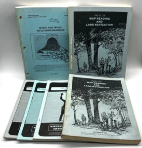 Lotto manuale scuola fanteria esercito americano anni 80 mappa foto lettura navigazione fucile - Foto 1 di 15