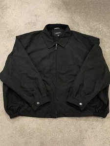 London Fog Men's Big-Tall Size 5XL Auburn Zip-Front Golf Jacket Black Pockets - Picture 1 of 17