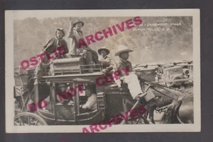 Deadwood SOUTH DAKOTA RPPC c1926 STAGECOACH Black Hills SPEARFISH TO DEADWOOD - Picture 1 of 2