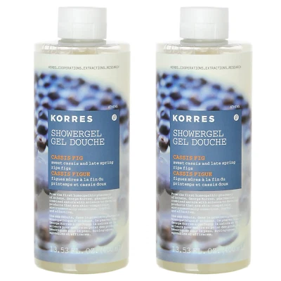 Lote 2x Nuevo KORRES Cassis Renovador Cuerpo Limpiador Gel de Ducha 13.53oz Baño Foto 1 de 3