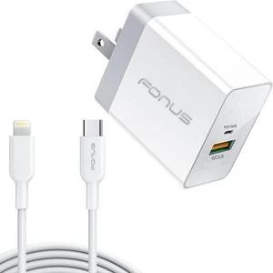 FOR IPHONES IPODS IPADS 36W PD HOME CHARGER FAST TYPE-C 6FT LONG CABLE USB-C - Picture 1 of 6
