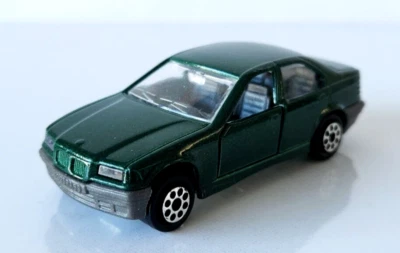 Majorette #257 BMW 325i 1:58 Loose Mint Doors Open Green Metallic Metal France - Image 1 of 4