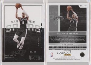 2021-22 Panini Noir Icon Edition /99 Dejounte Murray #125