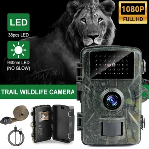 Hunting Trail Camera 1080P IP66 Game Night Vision Outdoor Wildlife Security Cam - Picture 1 of 11